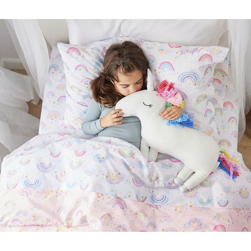 Pottery Barn Kids Organic Rainbow Cloud Sheet Set Sheet King Single image number 1